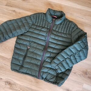Tommy Hilfiger Olive Green Puffer Jacket